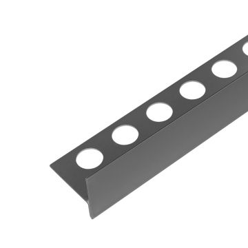 Profil inclinat stanga pentru podea Balneo Floor Strips 170 cm finisaj Gun Metal mat