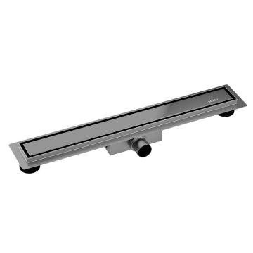 Set rigola dus plus capac Balneo Duplex Next finisaj Gun Metal 90 cm