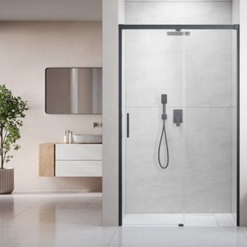 Usa de nisa culisanta Radaway Idea DWJ 120 cm sticla 6 mm finisaj GunMetal periat-transparent deschidere dreapta