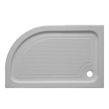 Cadita dus semirotunda Belform Cubo 110x70 cm montaj stanga