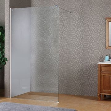 Paravan de dus tip Walk-in Rune Sena 90x200 cm profil crom lucios