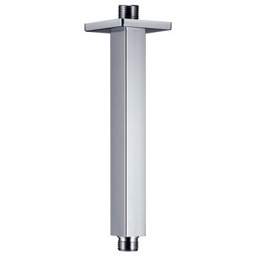 vidaXL Braț suport duș, argintiu, 20 cm, oțel inoxidabil 201, pătrat