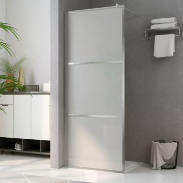 vidaXL Paravan de duș walk-in, 140 x 195 cm, sticlă ESG mată integral