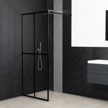 vidaXL Paravan duș walk-in, 100x195 cm, sticlă securizată transparentă