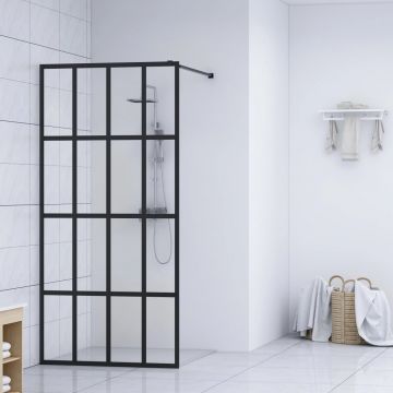 vidaXL Paravan duș walk-in, 118x190 cm, sticlă securizată transparentă