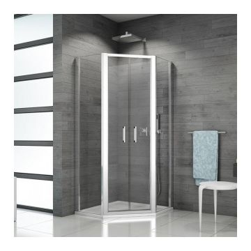 Cabina dus pentagonala SanSwiss Top-Line 100x100x190 cm, acces 579 mm la reducere