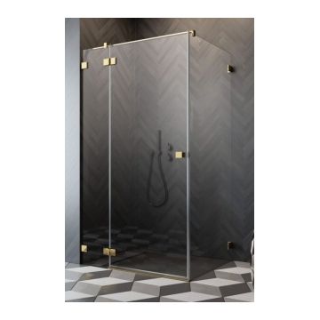 Cabina dus Radaway Essenza Pro Gold KDJ 80x70xH200 cm, stanga