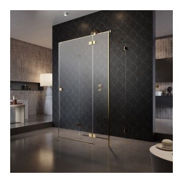 Cabina dus Radaway Essenza Pro Gold KDJ+S 80x75xH200 cm, dreapta