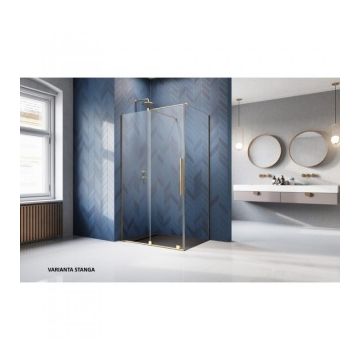 Cabina dus Radaway Furo Gold KDJ 90x110xH200 cm, stanga