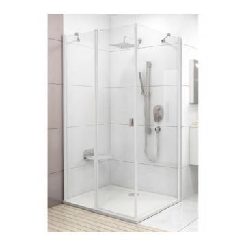 Cabina dus Ravak Chrome CRV2+CPS, 100x80xH195 cm, profil alb la reducere