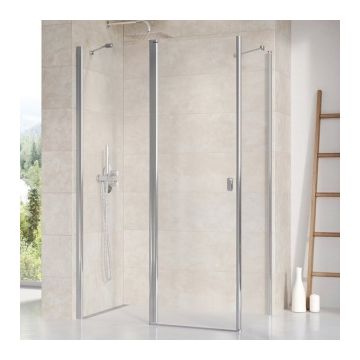 Cabina dus Ravak Chrome CRV2+CPS, 100x80xH195 cm, profil crom la reducere