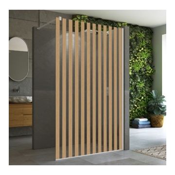 Cabina dus Walk-in SanSwiss Easy Japan STR4P 100xH200 cm, profil alb mat la reducere