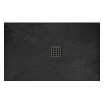 Cadita dus dreptunghiulara Rea Rock 80x120 negru