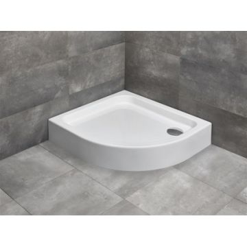 Cadita dus Radaway Siros E Compact 80x90xH17 cm stanga