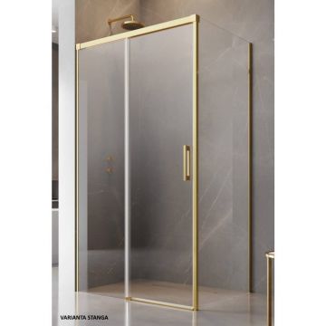 Cabina de dus cu usa glisanta si perete fix Idea Gold 110x70 cm