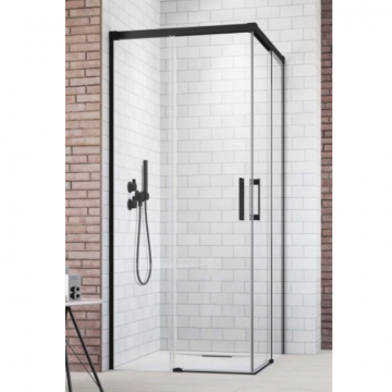 Cabina de dus Idea Black KDD 80 x 80 cm