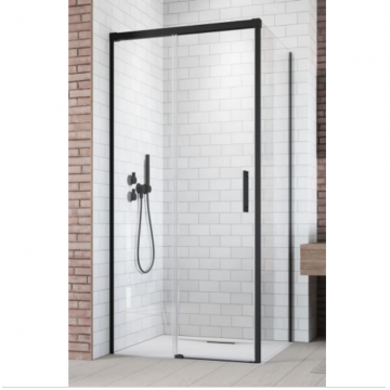 Cabina de dus Idea Black KDJ 100 x 80 cm