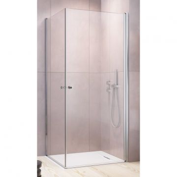 Cabina de dus Radaway 80x80 cm Eos crom cu usi batante