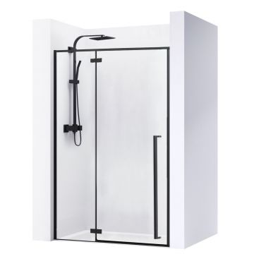 Paravan de dus Walk-In Rea 100 cm Fargo negru mat