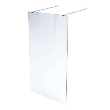 Paravan de dus tip Walk-in Massi Walk In crom 110x195 cm sticla transparenta