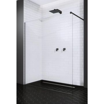 Paravan dus Radaway 110 cm X Black II negru