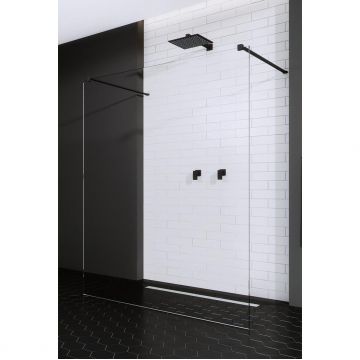 Paravan dus Walk-In Radaway 120 cm Modo New Black I Walk-In negru