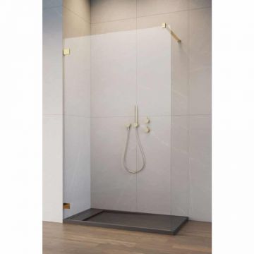 Paravan dus Walk-In Radaway 125 cm Essenza Pro Gold