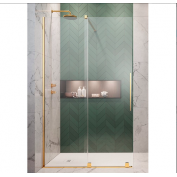 Paravan dus Walk-In Radaway 150 cm Furo Gold Walk-In auriu