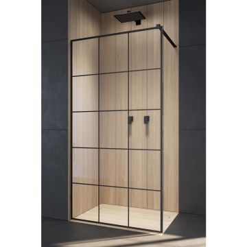 Paravan Walk-In Radaway 130 cm Modo New Black II Factory negru