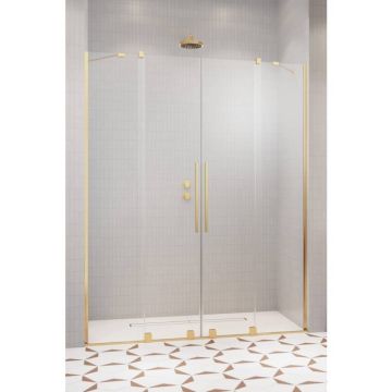 Usi dus glisante Radaway 130 cm Furo Gold auriu