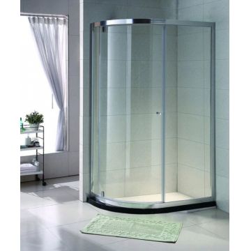 Cabina de dus asimetrica Belform Clear 110x70cm tratata anticalcar