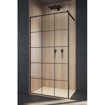 Cabina de dus tip Walk-in Radaway Modo II Black Factory 100cm