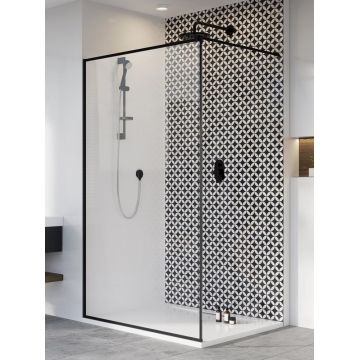 Cabina de dus tip Walk-in Radaway MODO New II Black Frame 100cm la reducere