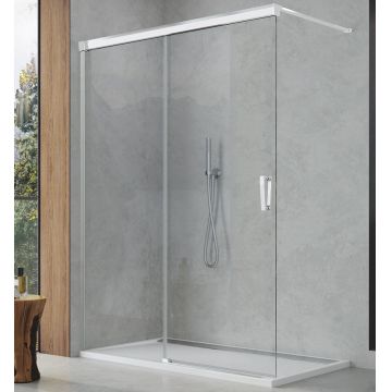 Cabina de dus Walk-in culisanta Sanswiss Cadura 100cm stanga sticla securizata 6mm