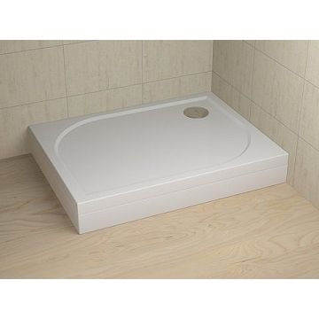 Cadita de dus dreptunghiulara Radaway Delos D 100x75cm cu panou frontal orientare dreapta