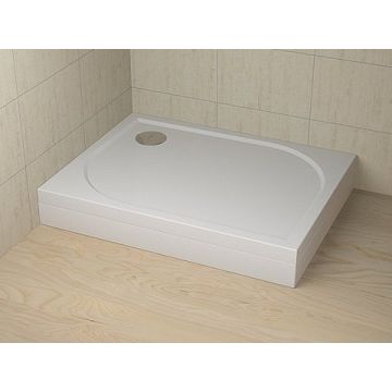 Cadita de dus dreptunghiulara Radaway Delos D 90x75cm cu panou frontal orientare stanga