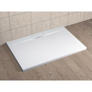 Cadita de dus dreptunghiulara Radaway Giaros D 100x80 cm marmura compozita