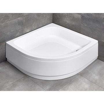 Cadita de dus semirotunda Radaway Samos A 80x80cm cu panou frontal