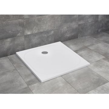 Cadita dus patrata marmura slim Radaway Zantos C 80x80x3 2cm