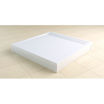 Set masca frontala si laterala pentru cadite de dus SanSwiss PWIL 100x100cm h9.5cm alb