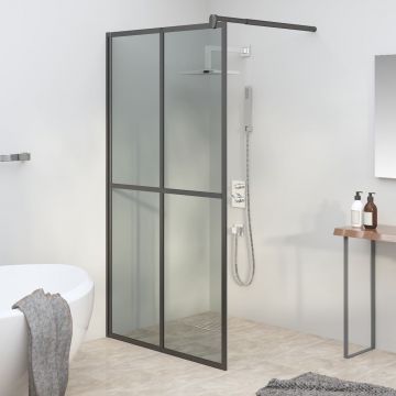 vidaXL Paravan duș walk-in, 118x190 cm, sticlă securizată închisă
