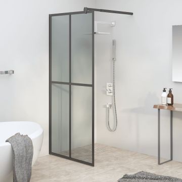 vidaXL Paravan duș walk-in, 90x195 cm, sticlă securizată închisă