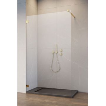 Cabina de dus tip Walk-in Radaway Essenza Pro 8 Gold 100 cm la reducere