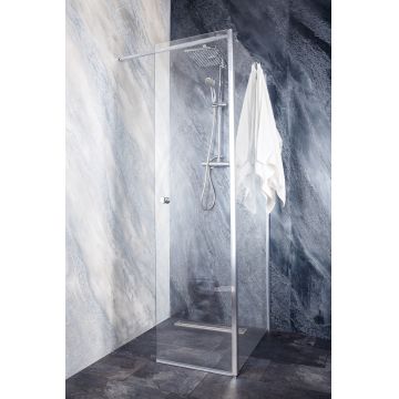 Cabina de dus tip Walk-in Sanotechnik Sanoflex Grande 140 cu parte batanta