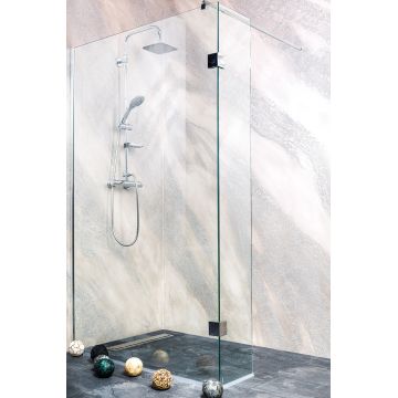 Cabina de dus tip Walk-in Sanotechnik Sanoflex Wide II 130cm