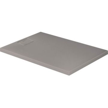 Cadita de dus dreptunghiulara Duravit Stonetto 80x120 cm compozit gri concrete