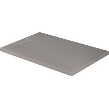 Cadita de dus dreptunghiulara Duravit Stonetto 90x140 cm compozit gri concrete