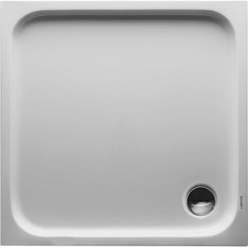 Cadita de dus patrata Duravit D-Code 90x90cm acril alb