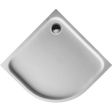 Cadita de dus semirotunda Duravit D-Code 90x90cm acril alb