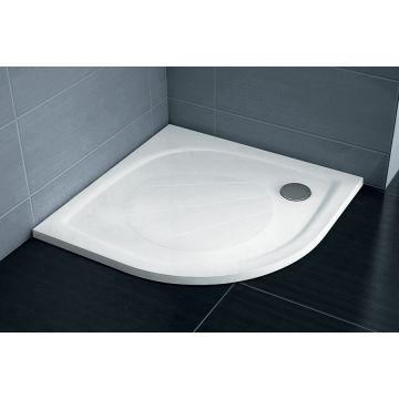 Cadita de dus semirotunda Ravak Elipso Pro 80x80cm alb